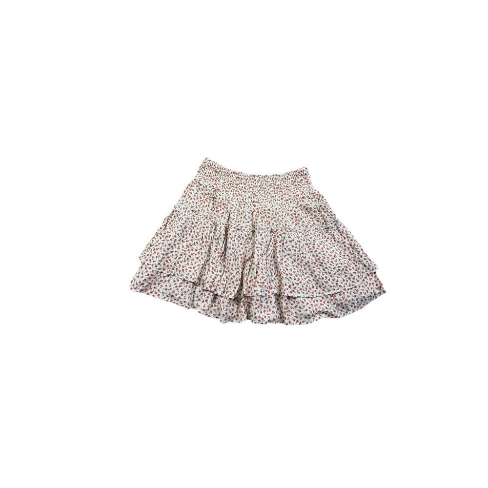 Sienna Sky Girls Floral Tiered Skort Skirt Cream Pink Size S Excellent‎